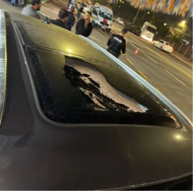 Şanlıurfa’da MHP İlçe Başkanının Aracına Mermi İsabet Etti!