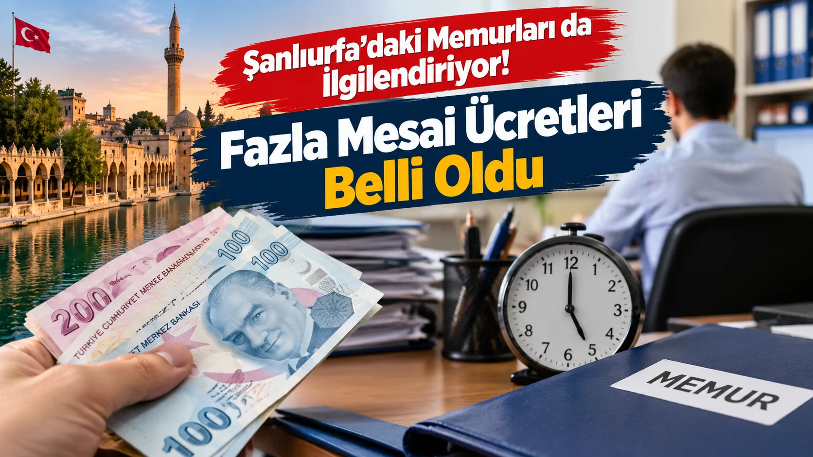 Şanlıurfa’da Memurlar Dikkat! Fazla Mesai Ücretleri Açıklandı